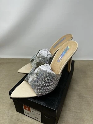 Tacones Liliana estrás nude punta Nervada-29 talla 8 Foto 1 de 4