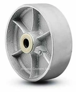 5 Stück 520 5 Zoll x 2 Zoll Gusseisenrad 1.100 Pfund Kapazität 3/4 Zoll Rollenlager - Bild 1 von 1