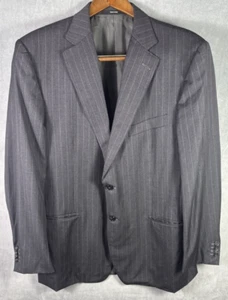 Ermenegildo Zegna Gray Striped Roma Fit Suit Men's 40R (US) 36 x 29 Pants Wool - Picture 1 of 17