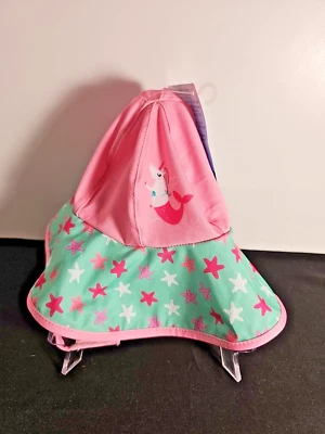 Sombrero de Natación Swimways para Bebés, Talla Niño Pequeño, Rosa y Verde Unicornio Estilo Sirena Foto 1 de 4