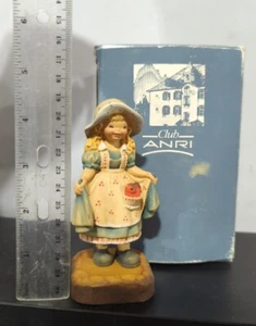 Club Anri "You Are My Sunshine" Vintage Wood Figurine in Box - Made in Italy - Picture 1 of 6