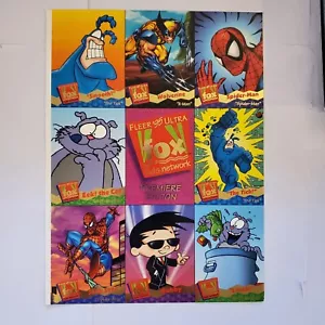 1995 Fleer Ultra Fox Kids Spider-Man Werbung Händler Promo Kartenbogen - Bild 1 von 5
