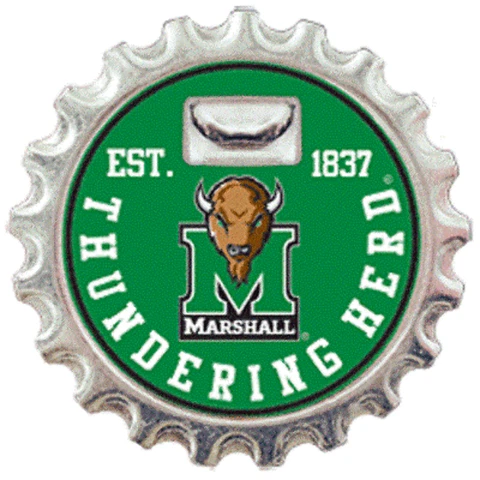 Marshall Thundering Herd Magnetic Bottle Opener Licensed NCAA College Cover