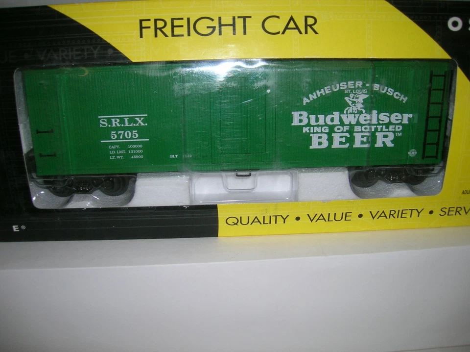 K-LINE O SCALE  ,K762-5601 " BUDWEISER BEER REEFER " WAS $59.00, LOT # 21538 - Image 1 of 1