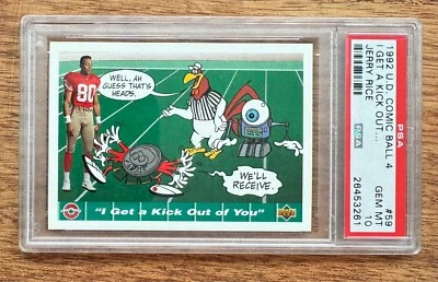 Jerry Rice 1992 UD Upper Deck Comic Ball - #59 - PSA 10 Foto 1 de 2