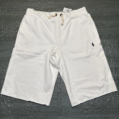 Pantalones Cortos Polo Ralph Lauren Doble Tejido Blanco Para Hombre Medianos Mezcla de Algodón Informales Foto 1 de 4