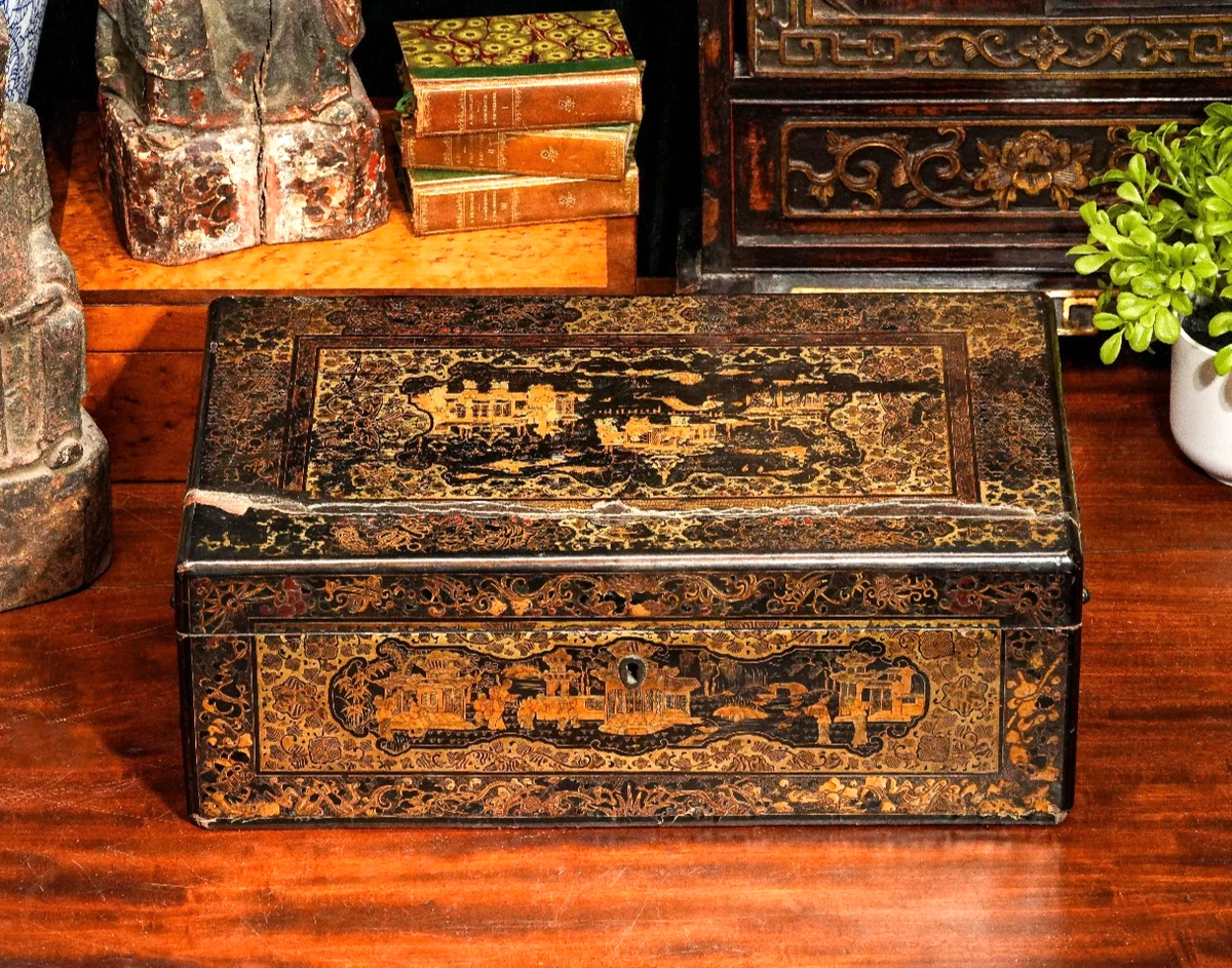 中国漆器盒| eBay