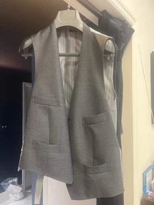 Tom Ford Men's Grey 100% Lana Wool Vest - Picture 1 of 3