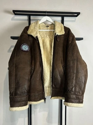 VTG Streetwear Hysteric Japanese Style Leather Fur Mohair MA-1 Pilot Jacket 90s - Image 1 of 4