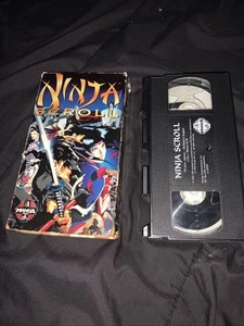 Ninja Scroll (English Dubbed VHS, 1995) Salvaged Original Cassette Used Dirty - Picture 1 of 12