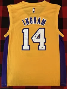 Brandon Ingram Signed 2017 Lakers Yellow Adidas Jersey Beckett COA - Picture 1 of 4