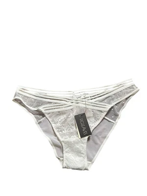 Figleaves NWT White Lace Brief Knicker Pant Size 8 RRP £8 Harper Brazilian