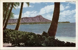 Hawaii Diamond Head HI Vintage Postcard - Picture 1 of 2