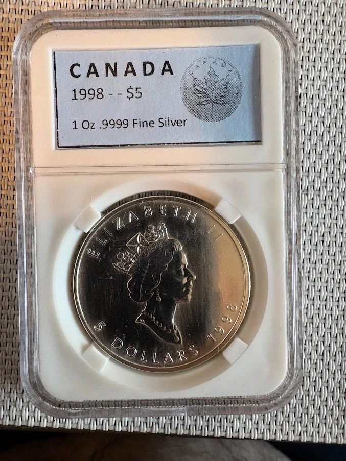 Canadian Maple Leaf 1998 Silver Bullion Coins for sale | eBay