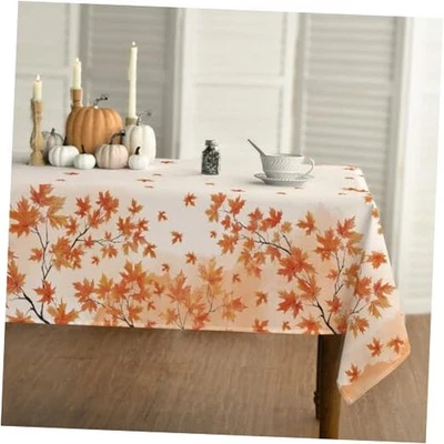  Toalha de mesa outono 60×84 polegadas retangular, outono 60 x 84 (retangular) laranja - Imagem 1 de 4