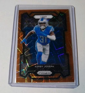 2023 Prizm Kerby Joseph Orange Lazer Prizm Lions! - Picture 1 of 2
