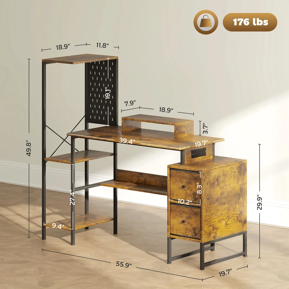 Computer Desk RGB LED Lights Adjustable Via Infrared Remote for Ambiance - Image 1 of 4