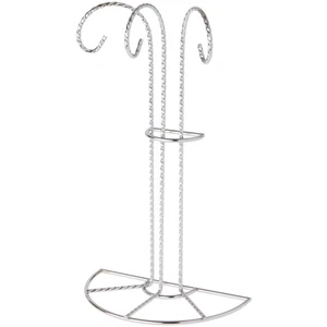 Soporte de adorno de plata de 3 brazos Bard's, 11,25" H x 6,75" W x 3,75" D - Imagen 1 de 2