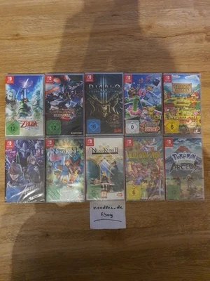 10 Switch Spiele Konvolut: Astral Chain,Ni No Kuni,Monster Hunter, Zelda.. (Neu) - Bild 1 von 2
