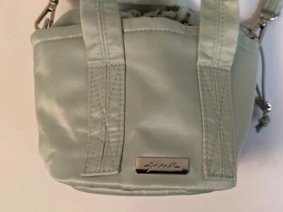 Bolso Bandolera Victoria's Secrets Rosa Verde Satinado Sedoso Cubo Cinch Top Nuevo Foto 1 de 4