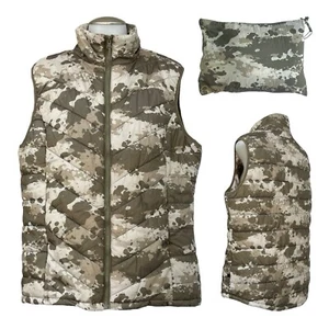 SIERRA DESIGNS Womens XL Camo Puffer Vest Packable Lightweight Hiking NEW NWT - Picture 1 of 24