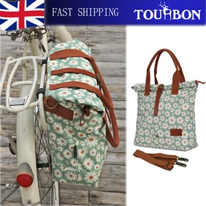 TOURBON Women Bicycle Pannier Pack Cycling Backseat Trunk Shoulder Tote Bag Gift - Picture 1 of 24