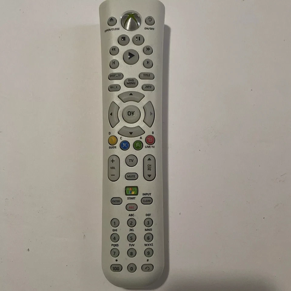 Microsoft Xbox 360 Remote Control X801979-003 for TV/DVD/CD/Media with batteries - Image 1 of 1
