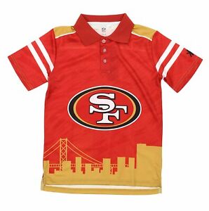 NFL Youth San Francisco 49ers City Poly Polo, Red