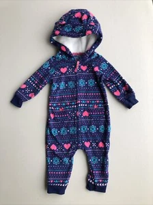NEW SUPER CUTE CHRISTMASY ONE PIECE CARTERS FOR GIRLS SIZE 6M - Picture 1 of 9