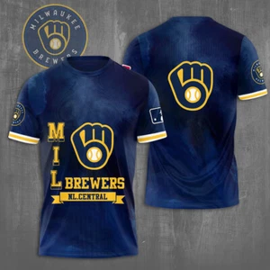 Mil.Wau.Kee Brewers Nl Central 3D T-Shirt - Bild 1 von 2