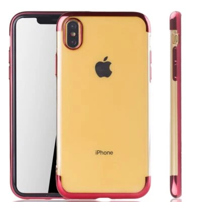 Apple IPHONE Xs Max Custodia Cover per Cellulare Protettiva Bumper Rossa - Immagine 1 di 4