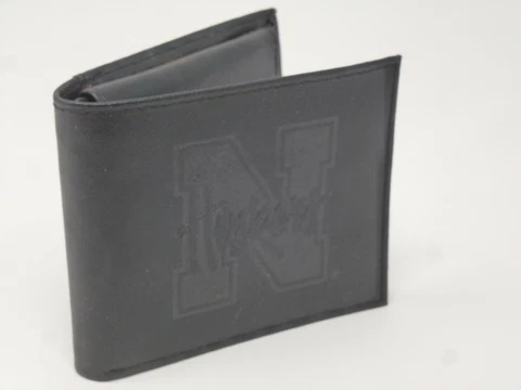 NEBRASKA HUSKERS   Leather BiFold Wallet    black   cb Cover