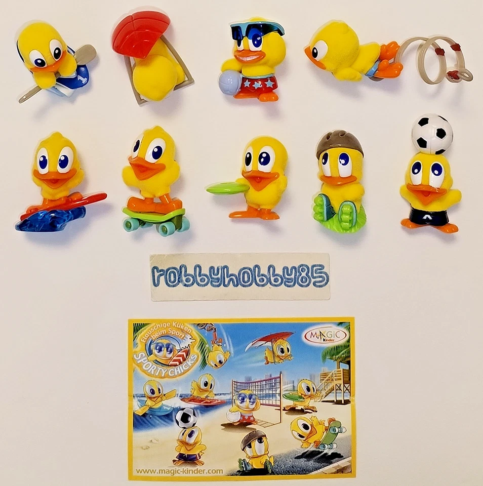 Komplettsatz Küken Sporthose SP1 - SP9 + 9 bpz Ü-ei Überraschung Deutschland - Bild 1 von 1