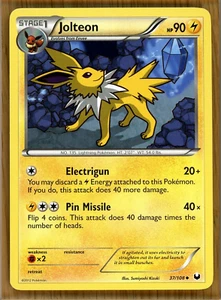 Jolteon - 37/108 ~ B&W - Dark Explorers ~ Packfrisch mit Druckfehler!! - Bild 1 von 2