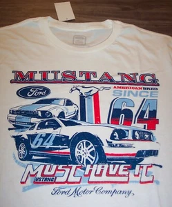 Camiseta FORD MUSTANG CAR American Bred Since 1964 PARA HOMBRES XL NUEVA con etiqueta blanca - Imagen 1 de 4