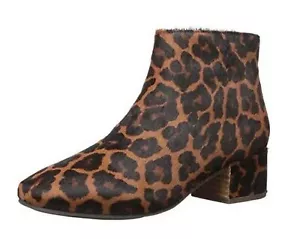 Gentle Souls by Kenneth Cole Ella Bootie Ankle Boots Brown Animal Print US 7.5 M - Picture 1 of 3