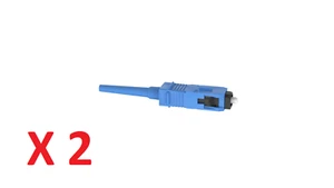 Panduit OptiCam Blue SC 9/125um Singlemode Fiber Optic Connector FSCSCBU X 2 - Picture 1 of 5
