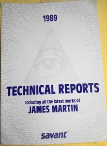 Savant Institute Technical Reports 1989 Cataog, z pracami Jamesa Martina - Zdjęcie 1 z 12