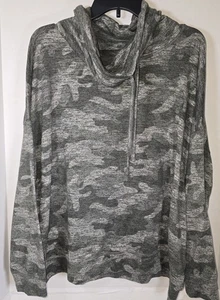 Suéter Top Maurices Polar Cuello Capucha Mujer Talla 2X Camuflaje Cordón Súper Suave - Imagen 1 de 8