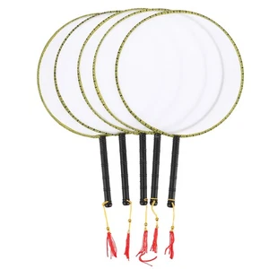 5Pcs DIY Painting Fan Round Hand Fan Kids Drawing Toy Educational Plaything - Bild 1 von 12