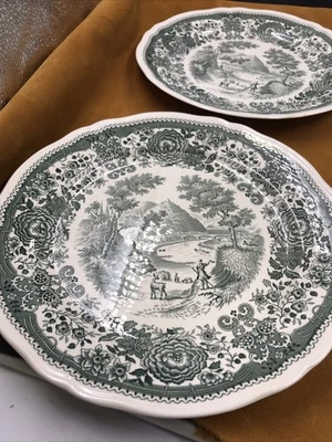 Villeroy Boch  Burgenland Dekor Grün  4 Speiseteller D 25 cm - Bild 1 von 4