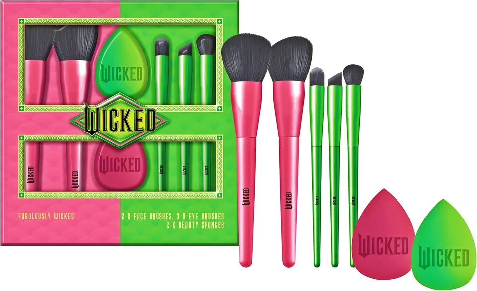 Offizieller WICKED Make-up Pinsel & Set - 7 Stück Sammlung