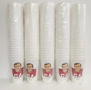 Vintage 7-11 Slurpee Cups Dave Wilcox San Francisco 49ers NFL lot of 100 - Picture 1 of 8