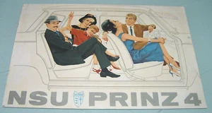 1962 NSU PRINZ 4 Original Market Sales Brochure Printed In Germany - Picture 1 of 4