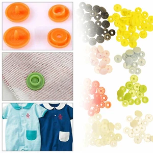 160 Sets Kam Druckknöpfe T3 Größe 16 Kunststoff Harz Druckknöpfe Knöpfe für Baby Lätzchen Tuch - Bild 1 von 11