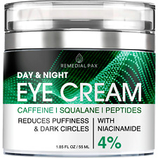 Eye Cream for Dark Circles and Puffiness, Day & Night Bags Under Eyes Treatment