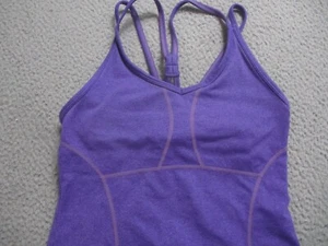 Athleta Shirt Womens Extra Small Purple Tank Sleeveless Racerback Stretch Gym - Picture 1 of 13