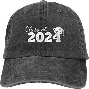 Class of 2024 Hat for Women Men Senior 2024 Baseball Cap Cowboy Hat Trucker Hat