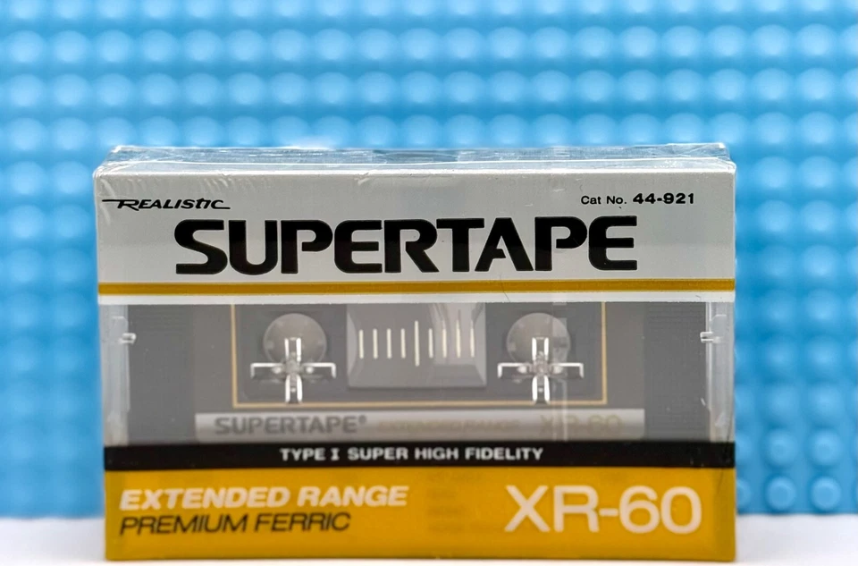 REALISTIC  SUPERTAPE  XR  60  1988 USA   BLANK CASSETTE TAPE (1)44-921  (SEALED) - Image 1 of 3