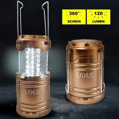 EAXUS LED Camping Lampe Handleuchte Garten Laterne Outdoor Notfalllicht Batterie Zelt